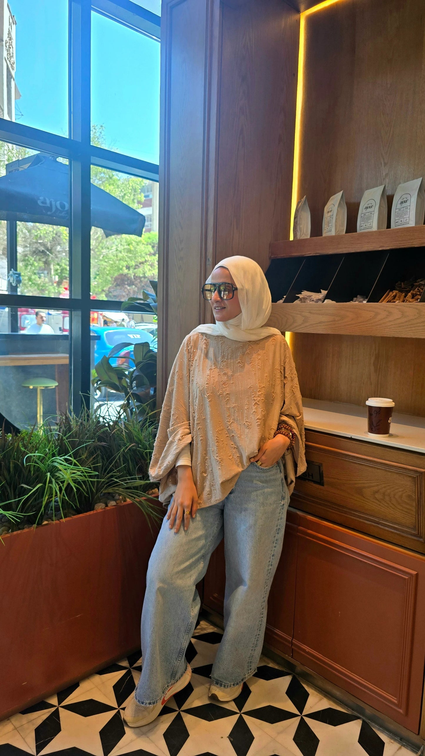 Crystal Blouse Beige